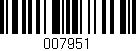 Código de barras (EAN, GTIN, SKU, ISBN): '007951'