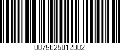 Código de barras (EAN, GTIN, SKU, ISBN): '0079625012002'