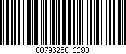 Código de barras (EAN, GTIN, SKU, ISBN): '0079625012293'