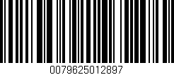 Código de barras (EAN, GTIN, SKU, ISBN): '0079625012897'