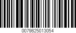 Código de barras (EAN, GTIN, SKU, ISBN): '0079625013054'
