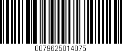 Código de barras (EAN, GTIN, SKU, ISBN): '0079625014075'