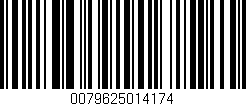 Código de barras (EAN, GTIN, SKU, ISBN): '0079625014174'