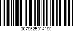 Código de barras (EAN, GTIN, SKU, ISBN): '0079625014198'