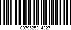 Código de barras (EAN, GTIN, SKU, ISBN): '0079625014327'