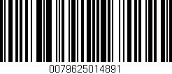 Código de barras (EAN, GTIN, SKU, ISBN): '0079625014891'
