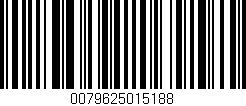 Código de barras (EAN, GTIN, SKU, ISBN): '0079625015188'