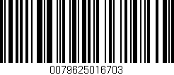 Código de barras (EAN, GTIN, SKU, ISBN): '0079625016703'