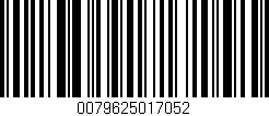 Código de barras (EAN, GTIN, SKU, ISBN): '0079625017052'