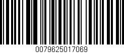 Código de barras (EAN, GTIN, SKU, ISBN): '0079625017069'
