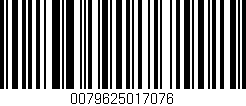 Código de barras (EAN, GTIN, SKU, ISBN): '0079625017076'
