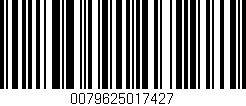 Código de barras (EAN, GTIN, SKU, ISBN): '0079625017427'