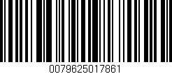 Código de barras (EAN, GTIN, SKU, ISBN): '0079625017861'