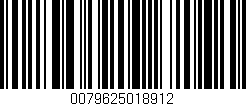 Código de barras (EAN, GTIN, SKU, ISBN): '0079625018912'