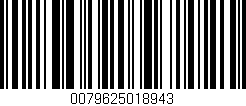 Código de barras (EAN, GTIN, SKU, ISBN): '0079625018943'