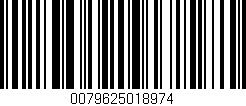 Código de barras (EAN, GTIN, SKU, ISBN): '0079625018974'