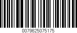 Código de barras (EAN, GTIN, SKU, ISBN): '0079625075175'