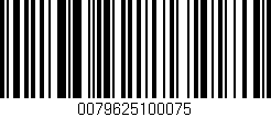 Código de barras (EAN, GTIN, SKU, ISBN): '0079625100075'