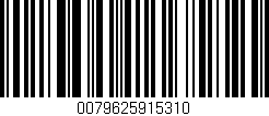 Código de barras (EAN, GTIN, SKU, ISBN): '0079625915310'