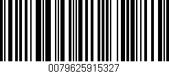 Código de barras (EAN, GTIN, SKU, ISBN): '0079625915327'