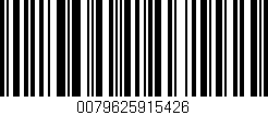Código de barras (EAN, GTIN, SKU, ISBN): '0079625915426'
