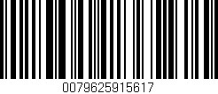 Código de barras (EAN, GTIN, SKU, ISBN): '0079625915617'