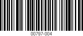 Código de barras (EAN, GTIN, SKU, ISBN): '00797-004'