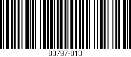 Código de barras (EAN, GTIN, SKU, ISBN): '00797-010'