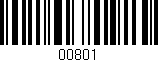 Código de barras (EAN, GTIN, SKU, ISBN): '00801'