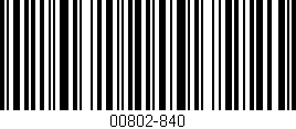 Código de barras (EAN, GTIN, SKU, ISBN): '00802-840'