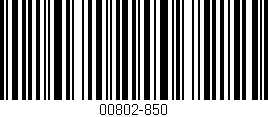 Código de barras (EAN, GTIN, SKU, ISBN): '00802-850'