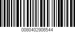 Código de barras (EAN, GTIN, SKU, ISBN): '0080402906544'