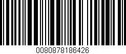 Código de barras (EAN, GTIN, SKU, ISBN): '0080878186426'
