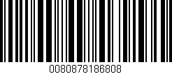 Código de barras (EAN, GTIN, SKU, ISBN): '0080878186808'