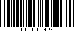 Código de barras (EAN, GTIN, SKU, ISBN): '0080878187027'