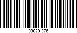 Código de barras (EAN, GTIN, SKU, ISBN): '00820-076'