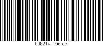 Código de barras (EAN, GTIN, SKU, ISBN): '008214|Padrao'