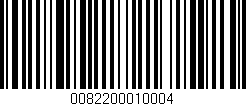 Código de barras (EAN, GTIN, SKU, ISBN): '0082200010004'