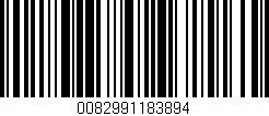 Código de barras (EAN, GTIN, SKU, ISBN): '0082991183894'