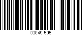Código de barras (EAN, GTIN, SKU, ISBN): '00849-505'