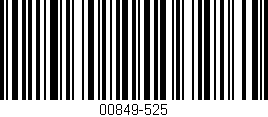 Código de barras (EAN, GTIN, SKU, ISBN): '00849-525'
