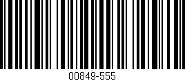 Código de barras (EAN, GTIN, SKU, ISBN): '00849-555'