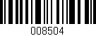 Código de barras (EAN, GTIN, SKU, ISBN): '008504'