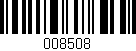 Código de barras (EAN, GTIN, SKU, ISBN): '008508'