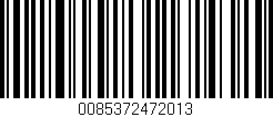 Código de barras (EAN, GTIN, SKU, ISBN): '0085372472013'