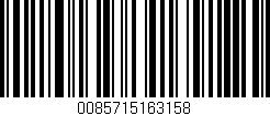 Código de barras (EAN, GTIN, SKU, ISBN): '0085715163158'