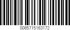 Código de barras (EAN, GTIN, SKU, ISBN): '0085715163172'