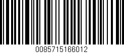 Código de barras (EAN, GTIN, SKU, ISBN): '0085715166012'