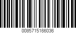 Código de barras (EAN, GTIN, SKU, ISBN): '0085715166036'