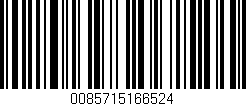 Código de barras (EAN, GTIN, SKU, ISBN): '0085715166524'